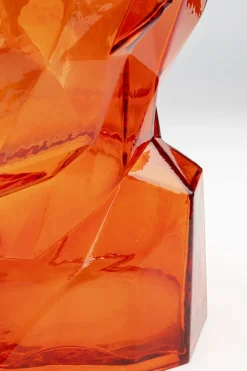 Vas Prisma Face - Orange, 30cm - KARE Design