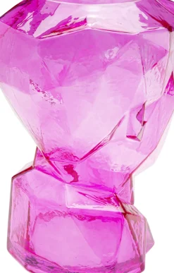 Vas Prisma Face - Rosa, 30cm - KARE Design