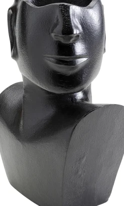 Vas Rostro Side - Svart, 27cm - KARE Design