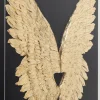 Väggdekoration Wings Guld Svart 120x120cm - KARE Design