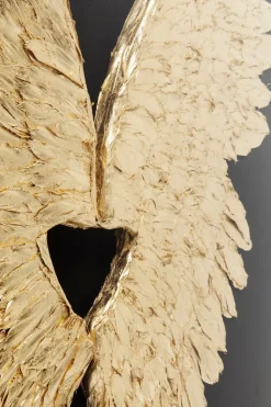 Väggdekoration Wings Guld Svart 120x120cm - KARE Design