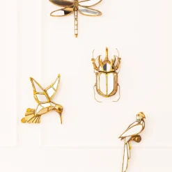 Väggdekor Beetle Mirror - Skulptur Guld/Spegelglas, 39cm - KARE Design
