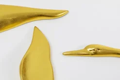 Väggdekor Flying Ducks - guld, 3-set - KARE Design