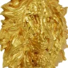 Väggdekor Lion - Skulptur Guld, 90x100cm - KARE Design