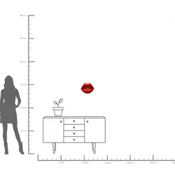 Väggdekor Lips, 30cm - KARE Design