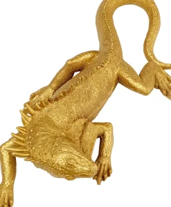 Väggdekor Lizard - Guld, 45cm - KARE Design