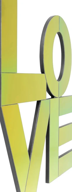 Väggdekor Love Letters - Spegelglas, 90x90cm - KARE Design