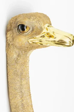 Väggdekor Ostrich - Dekorativ Skulptur Guld, 72cm - KARE Design