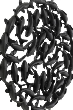 Väggdekor School of Koi, Svart, Ø160cm - KARE Design