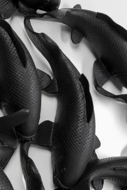 Väggdekor School of Koi, Svart, Ø160cm - KARE Design