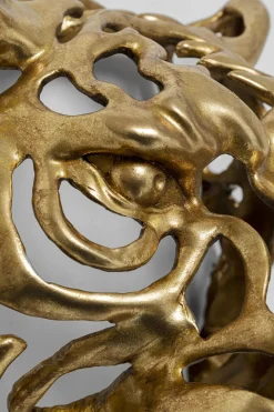 Väggdekor Tiger - Skulptur Guld, 43cm - KARE Design