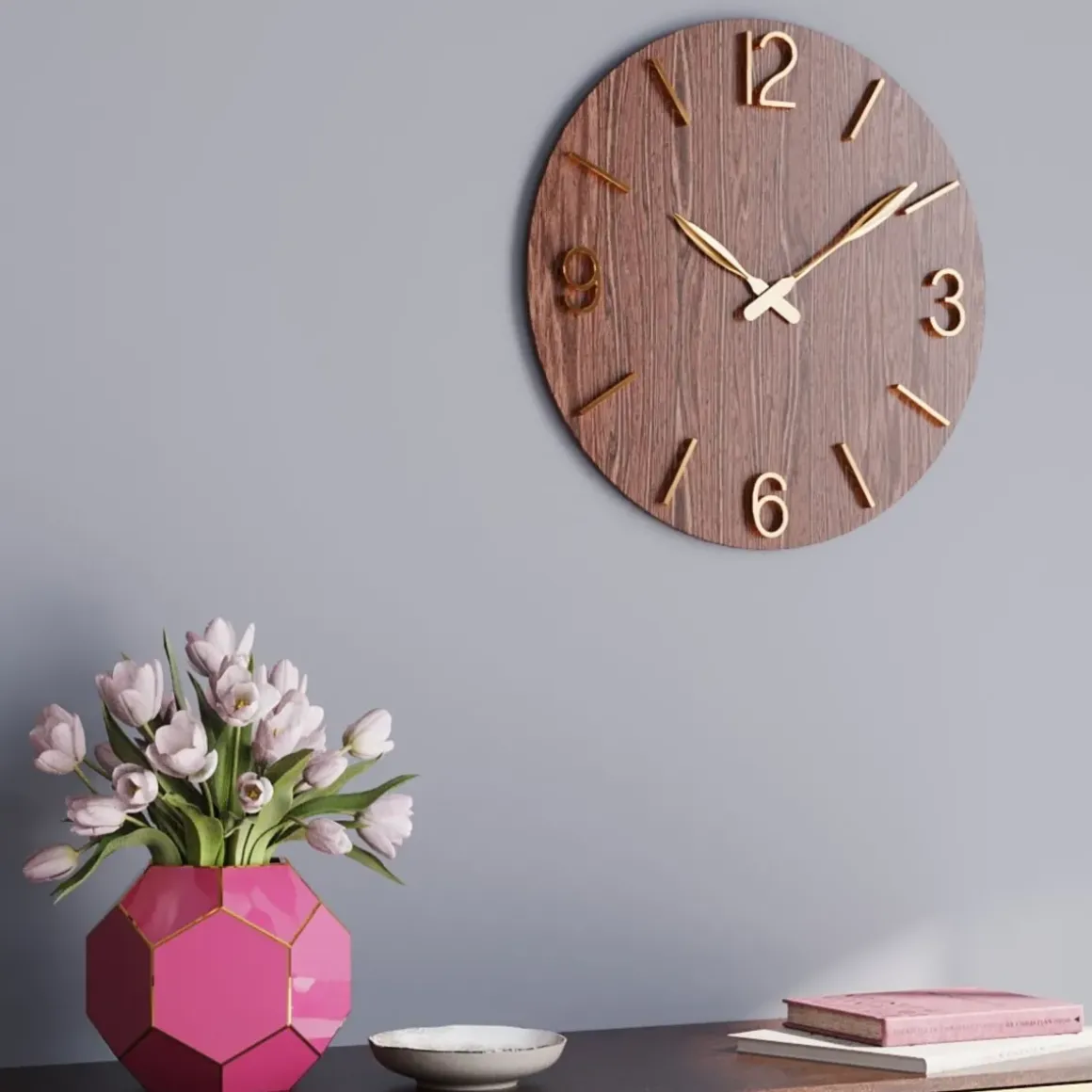 Väggklocka Bruno, Ø50cm - KARE Design