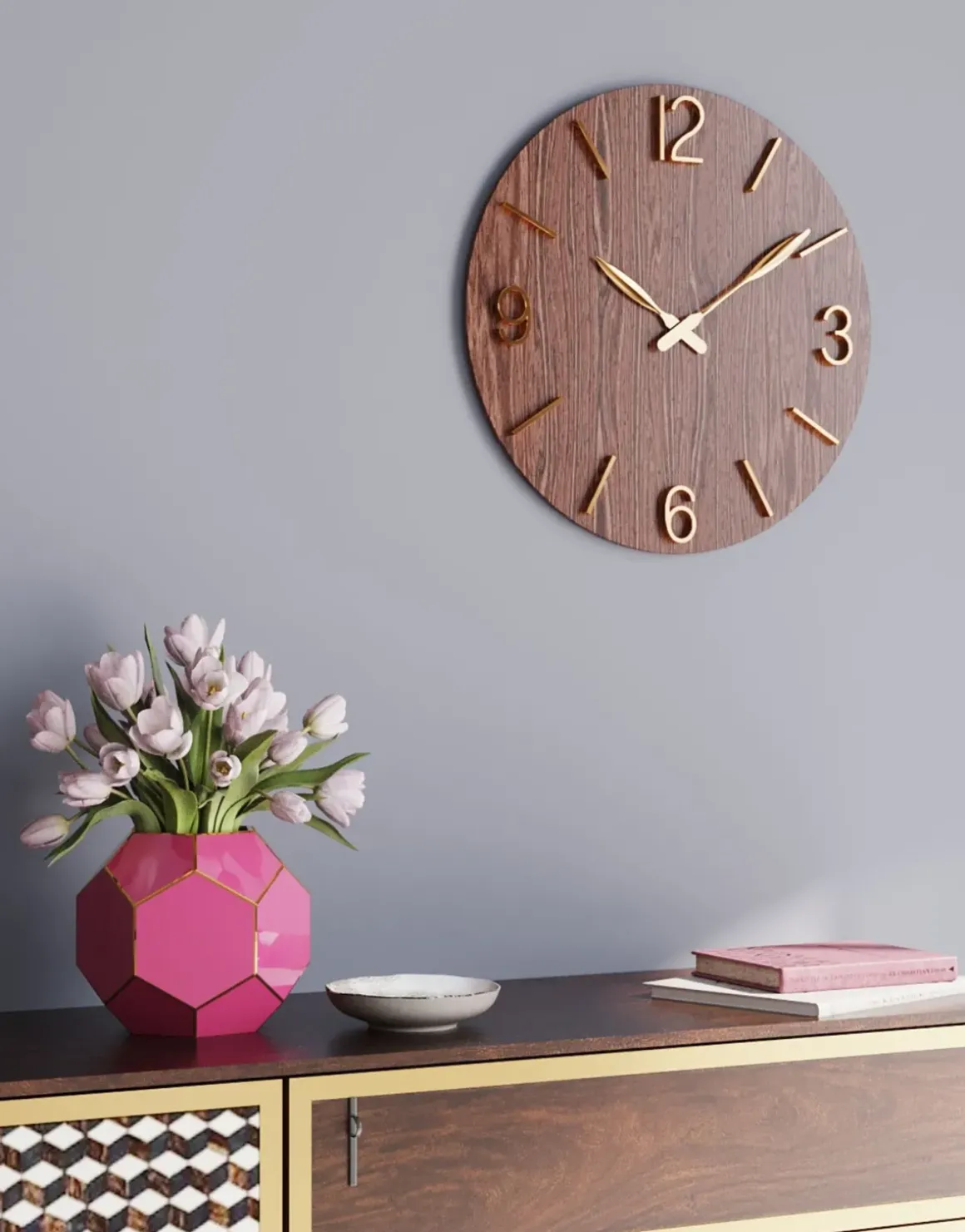 Väggklocka Bruno, Ø50cm - KARE Design