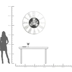 Väggklocka Gear - Stor Klocka med Romerska Siffror, Ø121cm - KARE Design