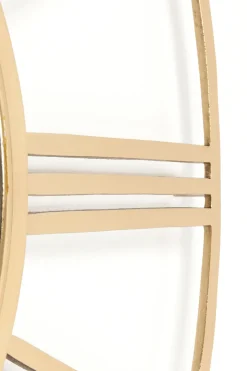 Väggklocka Giant Gold - Stor Klocka med Romerska Siffror, Ø121cm - KARE Design