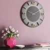 Väggklocka Leonardo Grå/Guld - KARE Design
