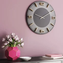 Väggklocka Leonardo Grå/Guld - KARE Design