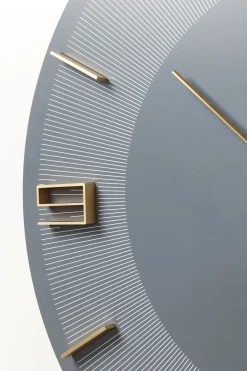 Väggklocka Leonardo Grå/Guld - KARE Design