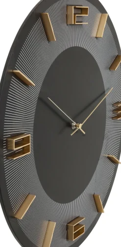 Väggklocka Leonardo Svart, Ø50cm - KARE Design