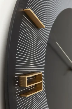 Väggklocka Leonardo Svart, Ø50cm - KARE Design