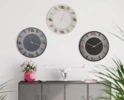 Väggklocka Leonardo Svart, Ø50cm - KARE Design