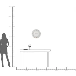 Väggklocka Leonardo Vit, Ø50cm - KARE Design