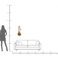 Vägglampa Heron - Guld Häger - KARE Design