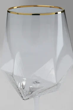 Vinglas Diamond Guldkant - KARE Design