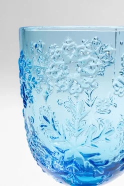 Vinglas Ice Flowers - Blå - KARE Design