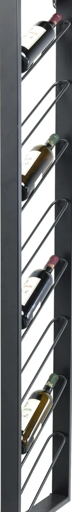 Vinhylla Bistro - Vägghängt Vinställ Svart, 36x160cm - KARE Design