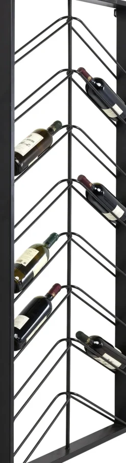 Vinhylla Bistro - Vägghängt Vinställ Svart, 70x160cm - KARE Design